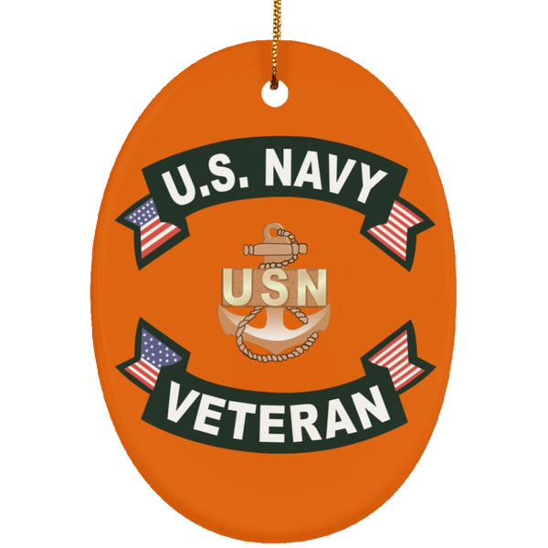 Navy Vet 1 Ornament - Oval