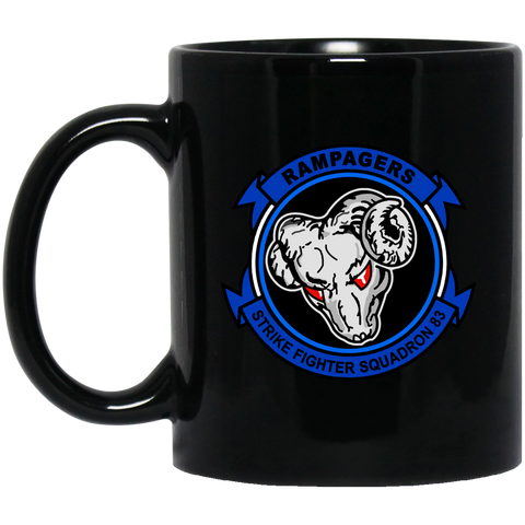 VFA 83 1 Black Mug - 11oz