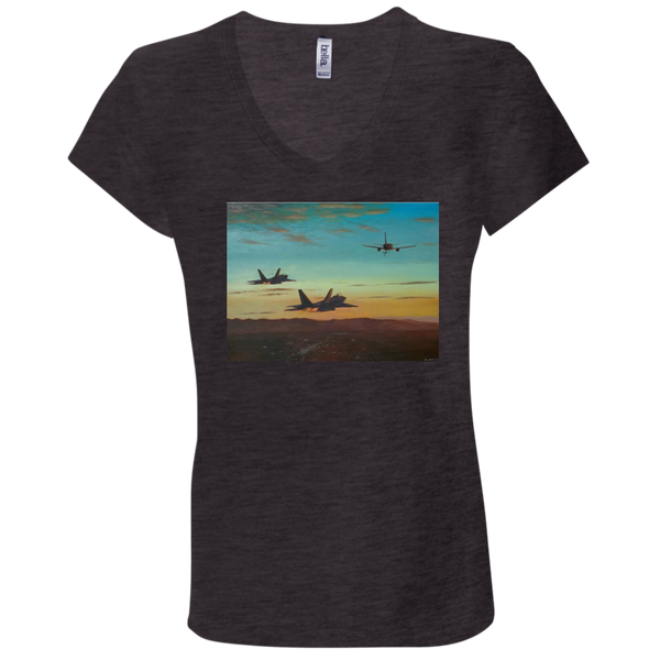 Time To Refuel Ladies' Jersey V-Neck T-Shirt