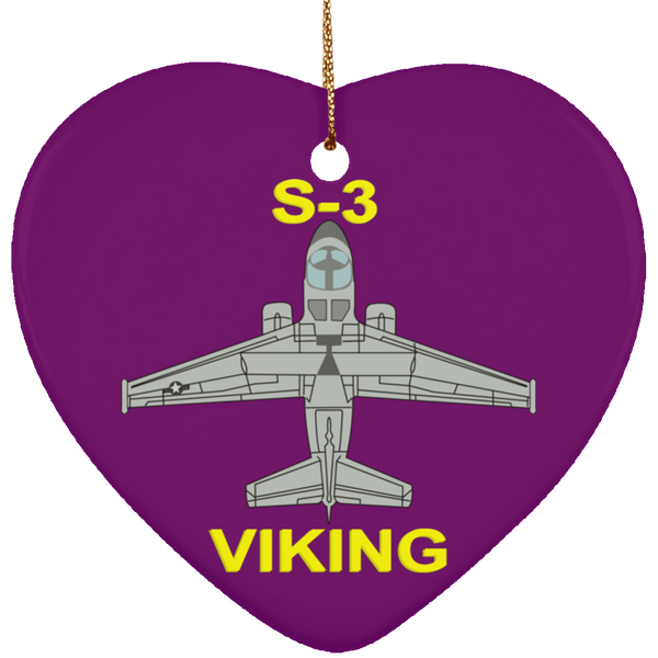 S-3 Viking 11 Ornament - Heart