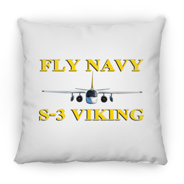 Fly Navy S-3 3 Pillow - Square - 14x14