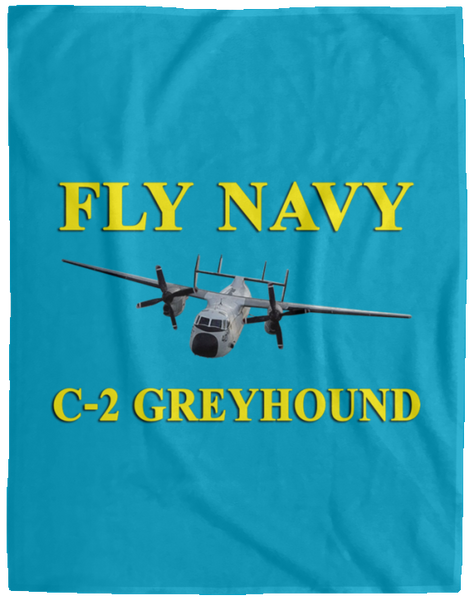 Fly Navy C-2 3 Blanket - Cozy Plush Fleece Blanket - 60x80