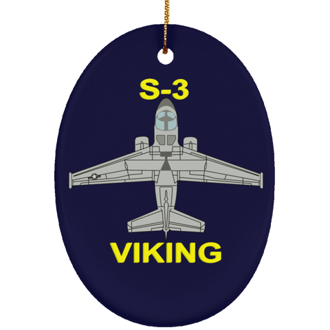 S-3 Viking 11 Ornament - Oval