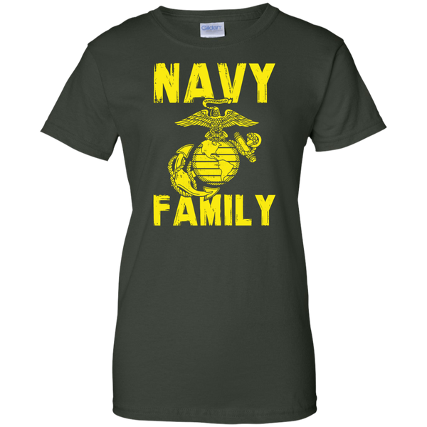 Navy Family Semper Fi Ladies' Cotton T-Shirt