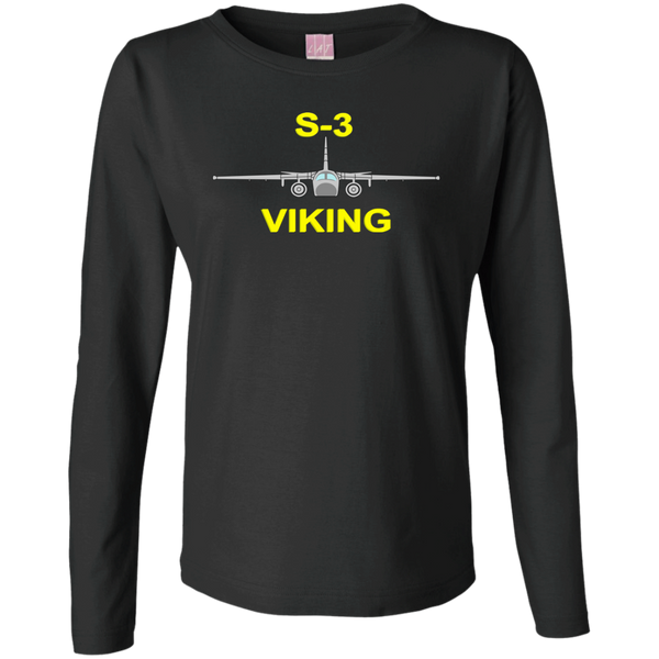 S-3 Viking 10 Ladies' LS Cotton T-Shirt