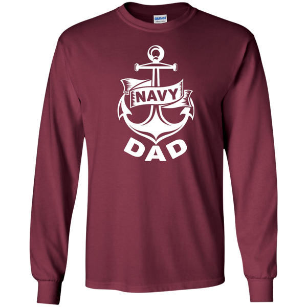 Navy Dad 1 LS Ultra Cotton Tshirt
