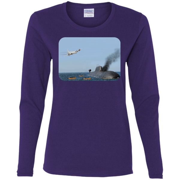 Abandon Ship Ladies' Cotton LS T-Shirt