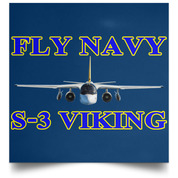 Fly Navy S-3 1 Poster - Square