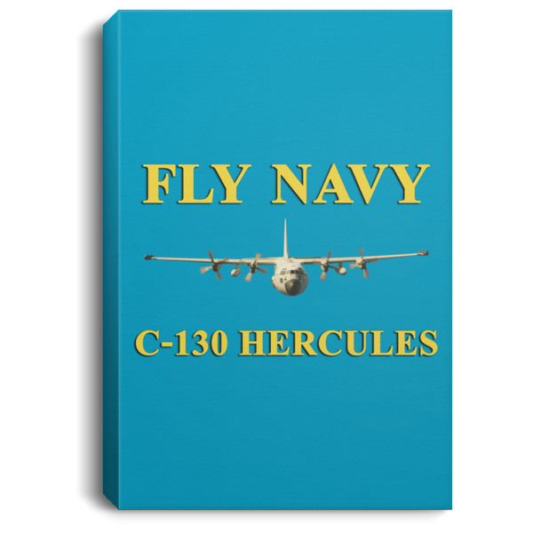 Fly Navy C-130 3 Canvas -  Portrait .75in Frame