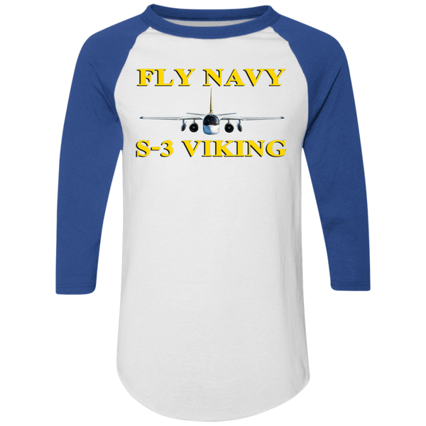 Fly Navy S-3 3 Colorblock Raglan Jersey