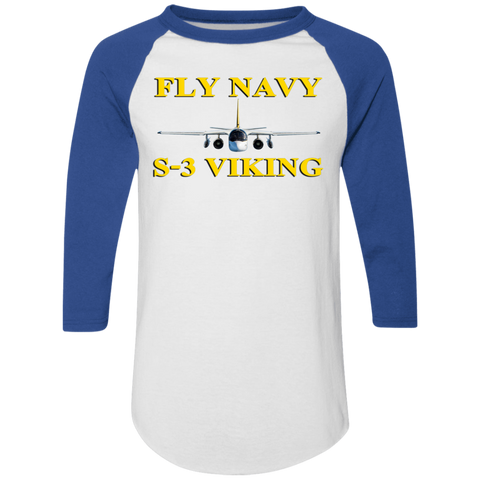 Fly Navy S-3 3 Colorblock Raglan Jersey