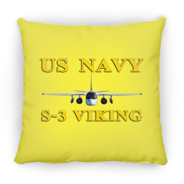 US Navy S-3 3 Pillow - Square - 14x14