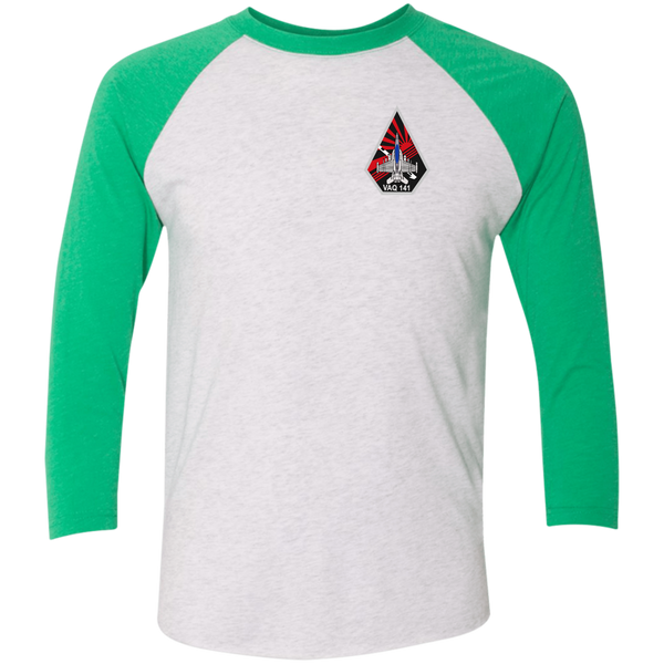 VAQ 141 7c Baseball Raglan T-Shirt