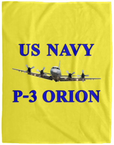 US Navy P-3 1 Blanket - Cozy Plush Fleece Blanket - 60x80