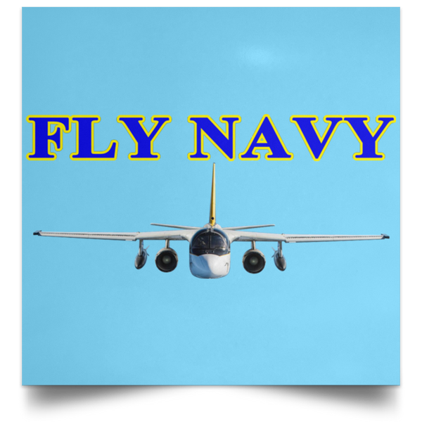 Fly Navy S-3 2 Poster - Square