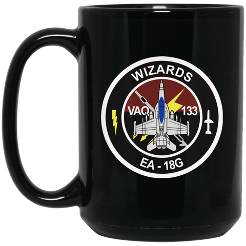 VAQ 133 6 Black Mug - 15oz