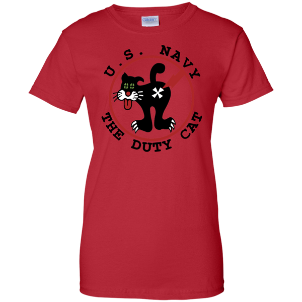 Duty Cat 4 Ladies Custom Cotton T-Shirt