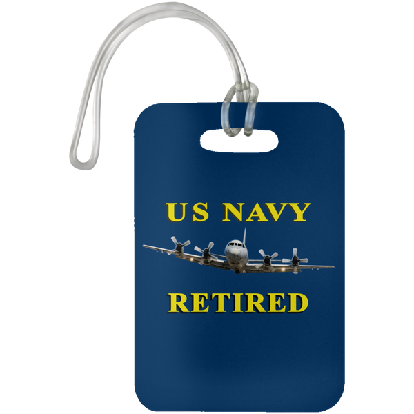 Navy Retired 1 Luggage Bag Tag