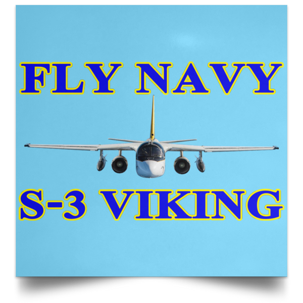 Fly Navy S-3 1 Poster - Square