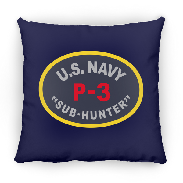 P-3 Sub Hunter Pillow - Square - 14x14