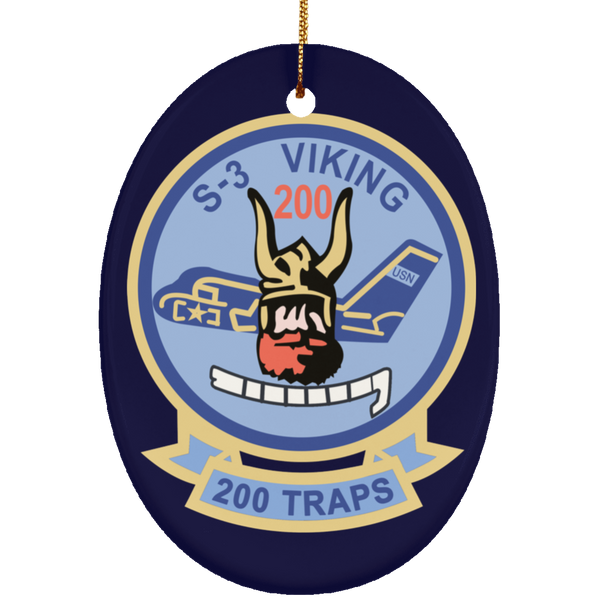 S-3 Viking 4 Ornament - Oval