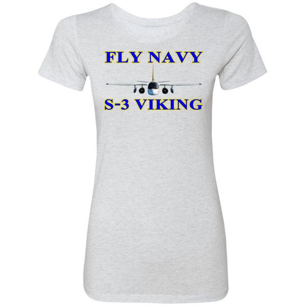 Fly Navy S-3 1 Ladies' Triblend T-Shirt