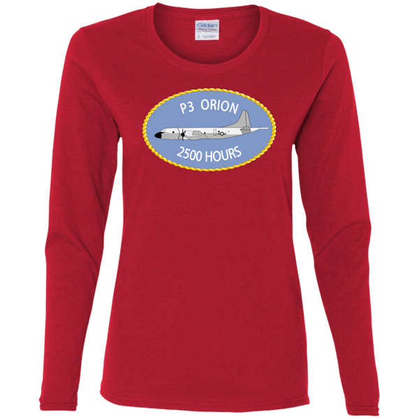 P-3 Orion 9 2500 Ladies' Cotton LS T-Shirt