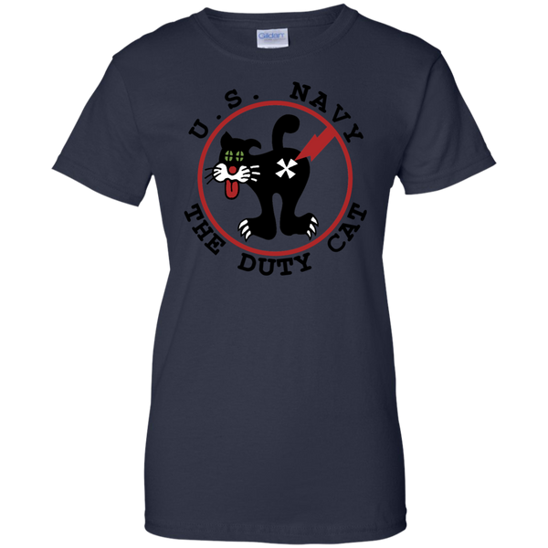 Duty Cat 4 Ladies Custom Cotton T-Shirt