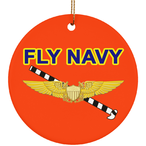 Fly Navy Tailhook 3 Ornament - Circle