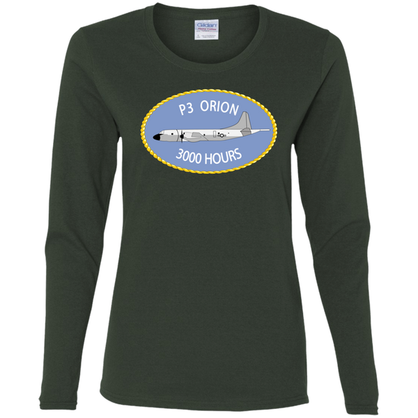 P-3 Orion 9 3000 Ladies' Cotton LS T-Shirt