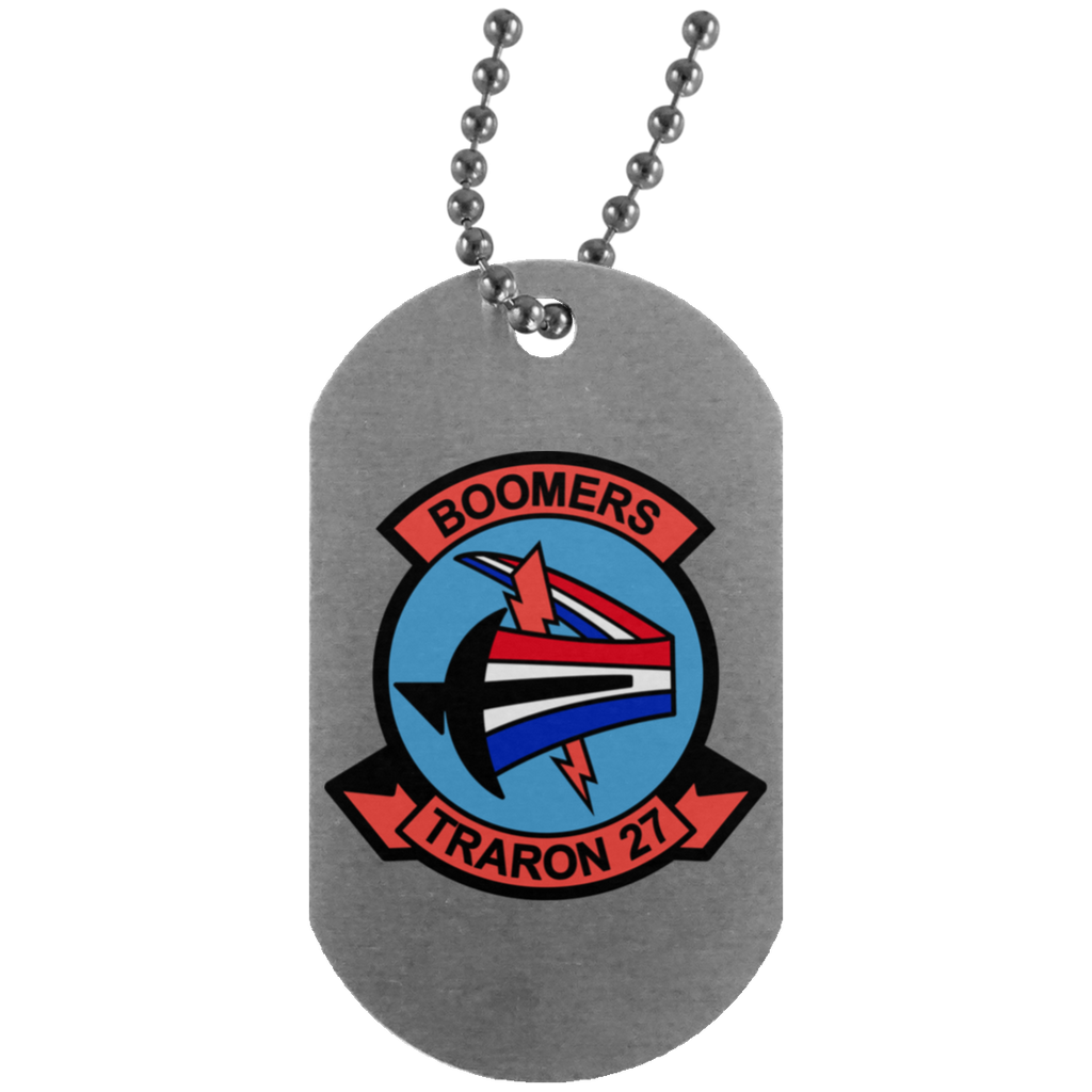 VT 27 3 Dog Tag - Silver