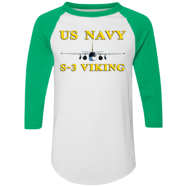 US Navy S-3 3 Colorblock Raglan Jersey