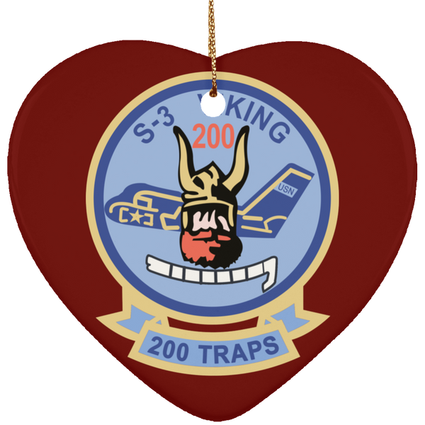 S-3 Viking 4 Ornament - Heart