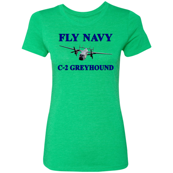 Fly Navy C-2 1 Ladies' Triblend T-Shirt