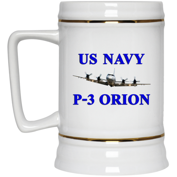 US Navy P-3 1 Beer Stein - 22oz