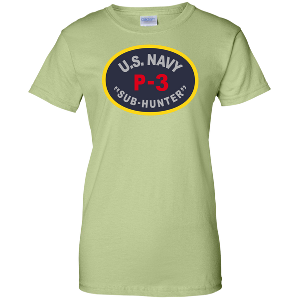 P-3 Sub Hunter 1 Ladies Custom Cotton T-Shirt