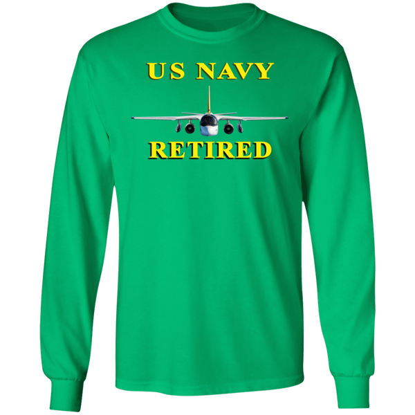 Navy Retired 2 LS Ultra Cotton T-Shirt