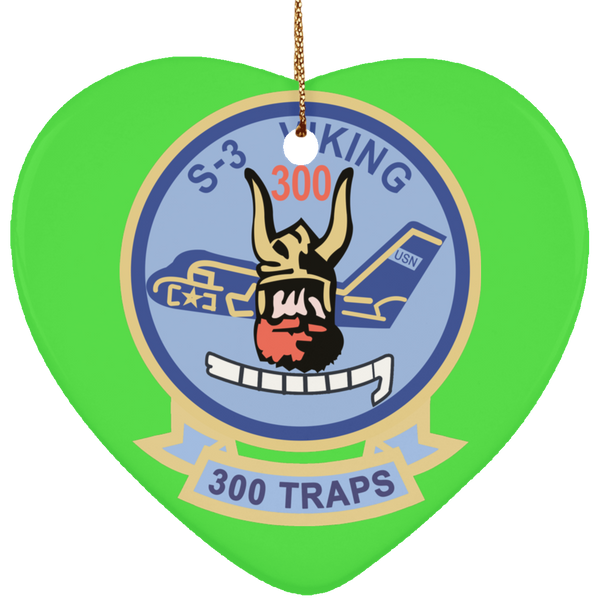 S-3 Viking 5 Ornament - Heart