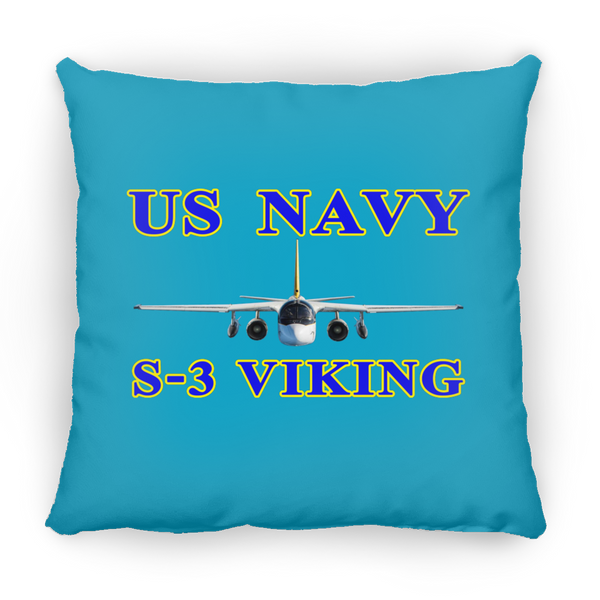 US Navy S-3 1 Pillow - Square - 14x14