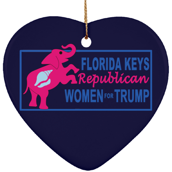 Florida Keys Ornament - Heart