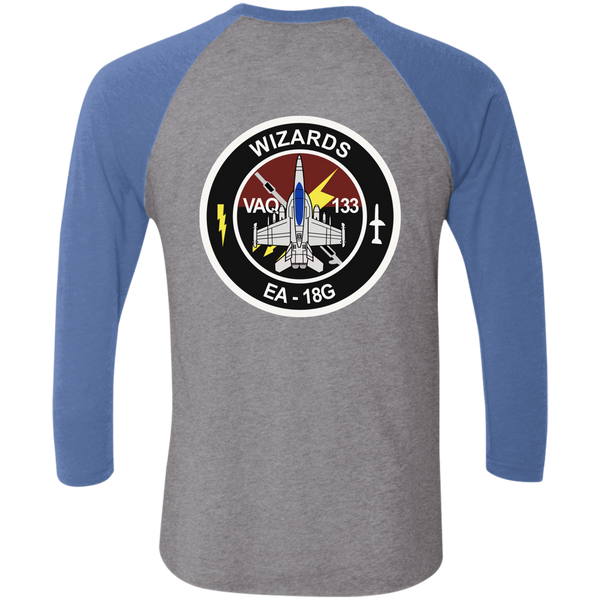 VAQ 133 6c Baseball Raglan T-Shirt