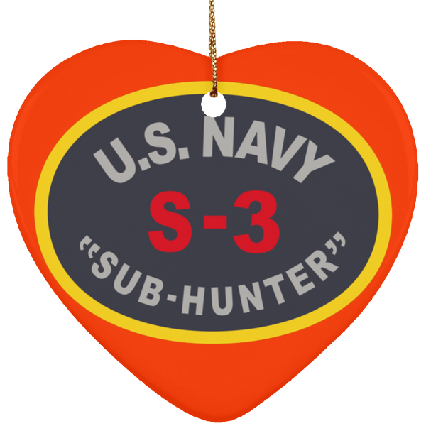 S-3 Sub Hunter Ornament - Heart