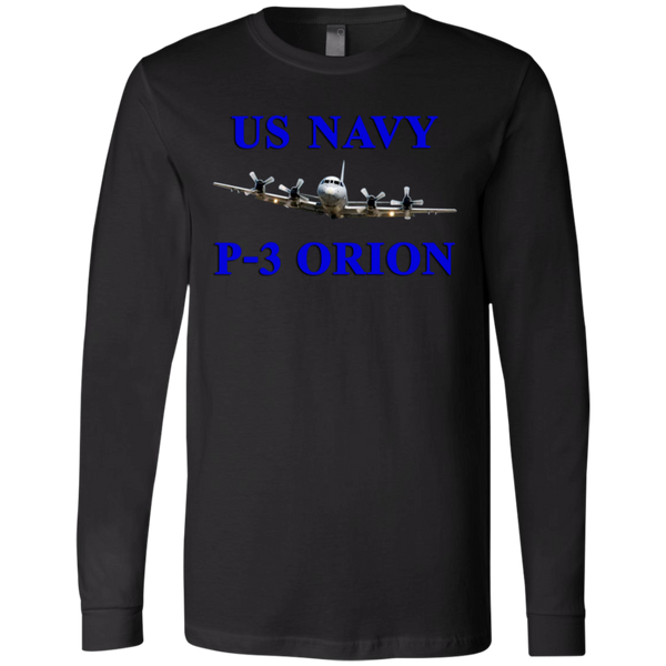 US Navy P-3 1 Jersey LS T-Shirt