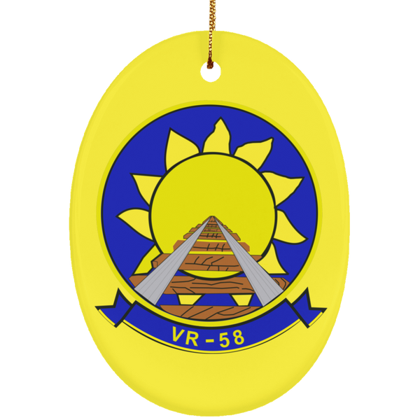 VR 58 2 Ornament Ceramic - Oval