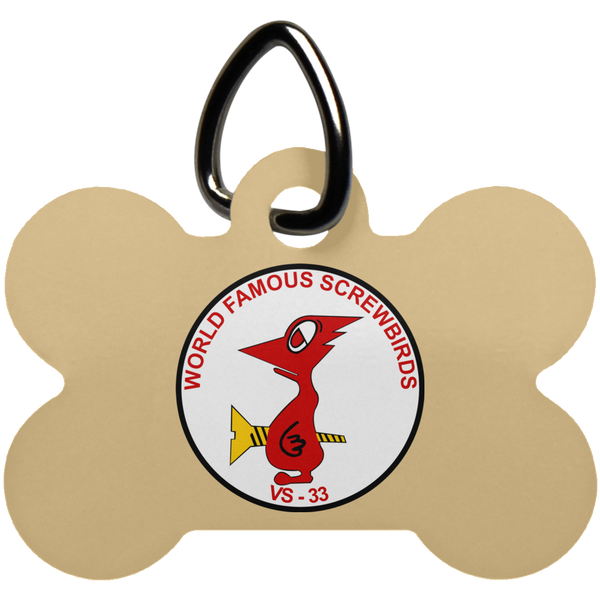 VS 33 3 Pet Tag - Dog Bone