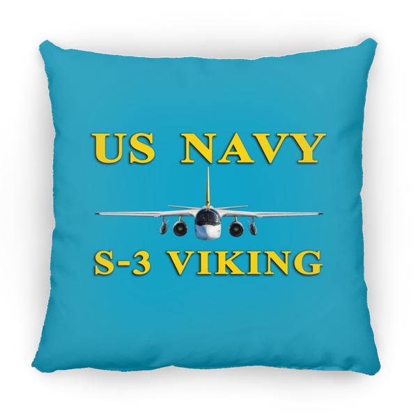 US Navy S-3 3 Pillow - Square - 14x14