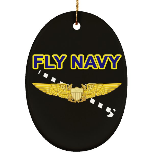 Fly Navy Tailhook 3 Ornament - Oval