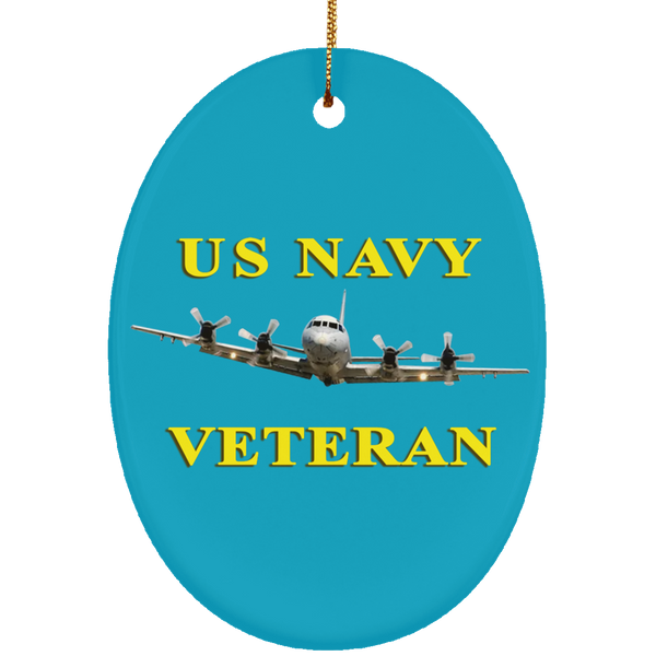 Navy Vet 2 Ornament - Oval