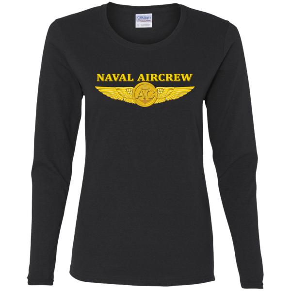 P-3C 2 Aircrew Ladies' Cotton LS T-Shirt