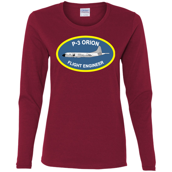 P-3 Orion 4 FE Ladies' Cotton LS T-Shirt